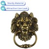 MOLIGOU Lion Head Door Knocker, 6 Inch Decorative Front Door
