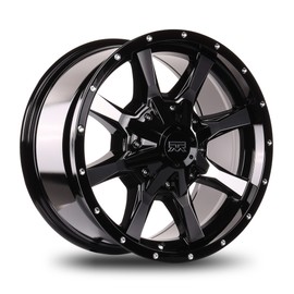 17x9 Mudder Trucker MT513 Breakover Black with Machince Face 5x127 5x5 5x139.7 5x5.5 ET-12 wheel rim