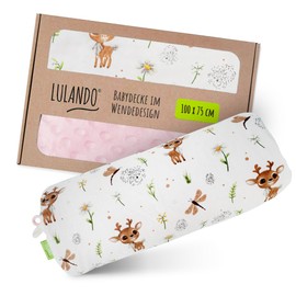 LULANDO® Cuddly Blanket 100 x 75 cm Blanket Crawling Blanket Play Blanket Made of 100% Cotton - Hypoallergenic - Made in the EU