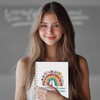 OTKBD Rainbow Floral Inspirational Notebook, Inspirational Gifts for Women, Self