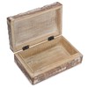 Ajuny Wooden Decorative Jewelry Storage Box Big Line Design Pattern