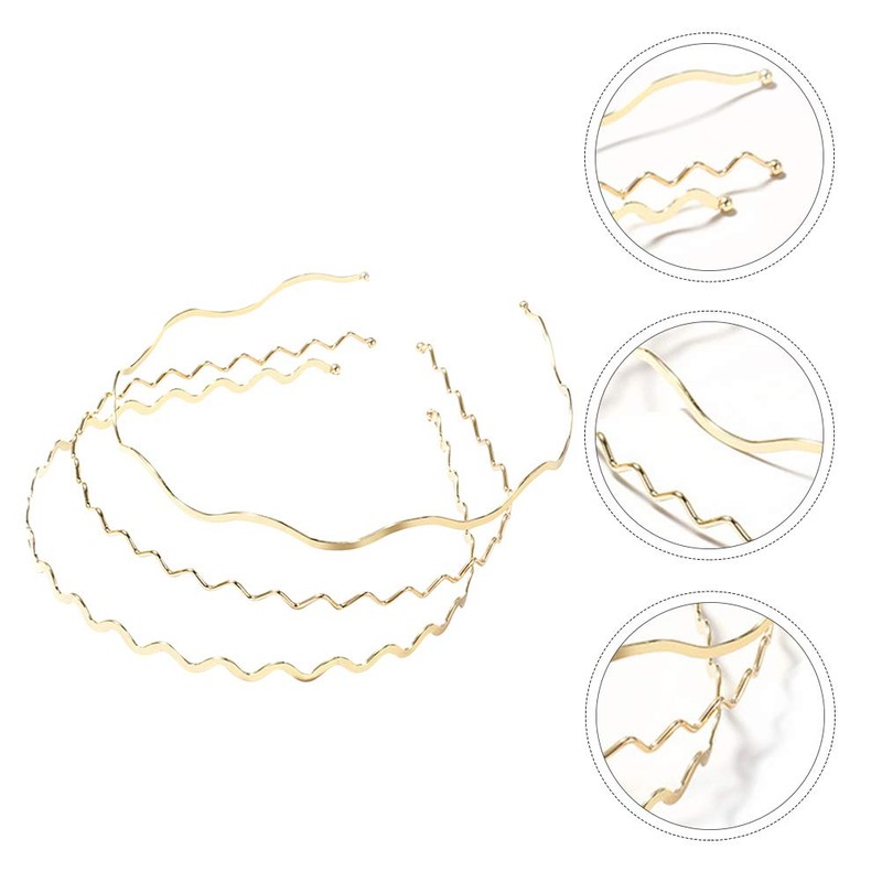 Luxshiny 3 Thin Hair Bands for All Headbands, Simple and