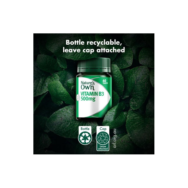 Nature's Own Nature’s Own Vitamin B3 500mg 60 Tablets