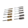 12PCS Bore Brush Copper and Iron 304 Stainless Steel Bristles