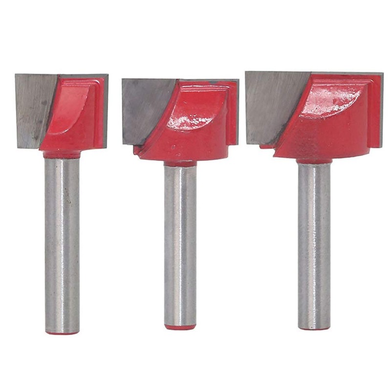 9Pcs/Set T-Slot Cutter, 6mm Shank Bottom Cleaning Bit CNC Router