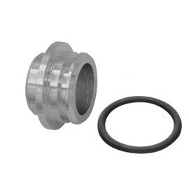 ICT Billet Fuel Pressure External Regulator Bypass Plug for LS Truck Intake Manifold Rail Made in Wichita Kansas, from aerospace grade billet aluminum 551285-PLUG