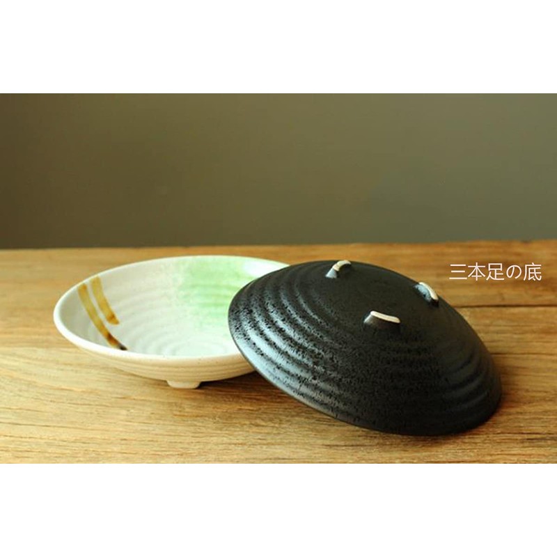 Basin Flower Vase for Fresh Flowers, Ceramics, Black, Vase, Flower