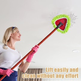 5PCS Spin Mop Replacement Head Compatible with vileda 1-Tank System,2 Microfiber+2 Chenille Spin Mop Refill Replace for vileda,Washable Mop Replace Head for Floor Deep Clean