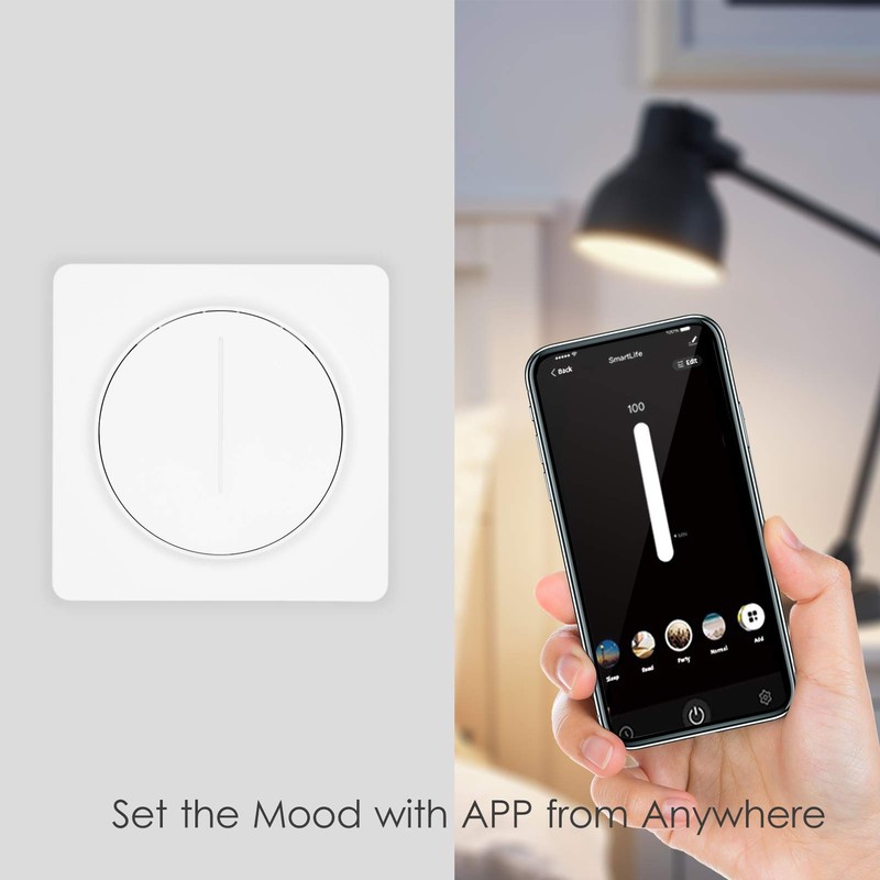 Smart Zigbee Light Switch Compatible with Alexa with Remote Control