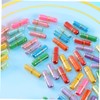 Levemolo 50pcs Mini Plastic Wishing Capsules Bottles for Capsule Bottles