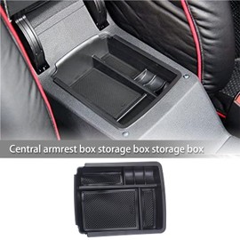 Micro Traders Center Console Organizer Tray Interior Accessories Armrest Hidden Cubby Drawer Storage Box for Coin and Sunglass Holder Compatible with VW Golf 7 MK7 2014-2016