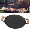 Round BBQ Grill Pan Metal Nonstick Grill Barbecue Plate Multifunctional