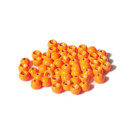 50 PCS Tungsten Beads Nymph Head Ball Fly Tying Beads Fly Tying Materials Six Colorful Colors 2.0MM-3.5MM