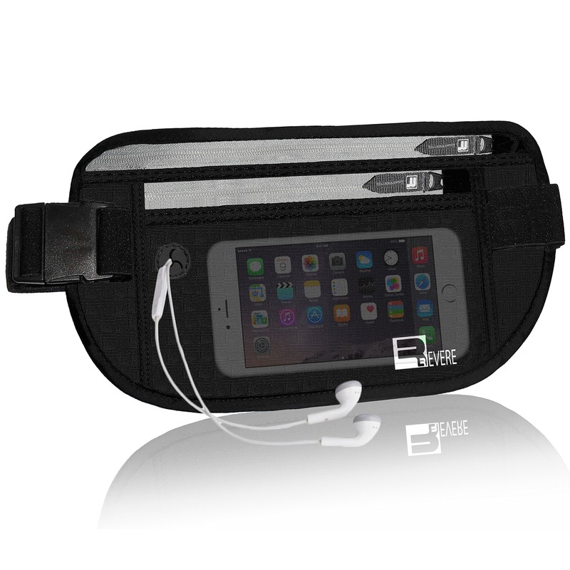 RFID Money Belt Travel Passport Wallet. Safe, Discreet, Hidden Waist