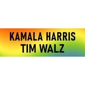 Harris Walz 2024 Bumper Sticker Kamala Harris 2024 Tim Walz Sticker Rainbow