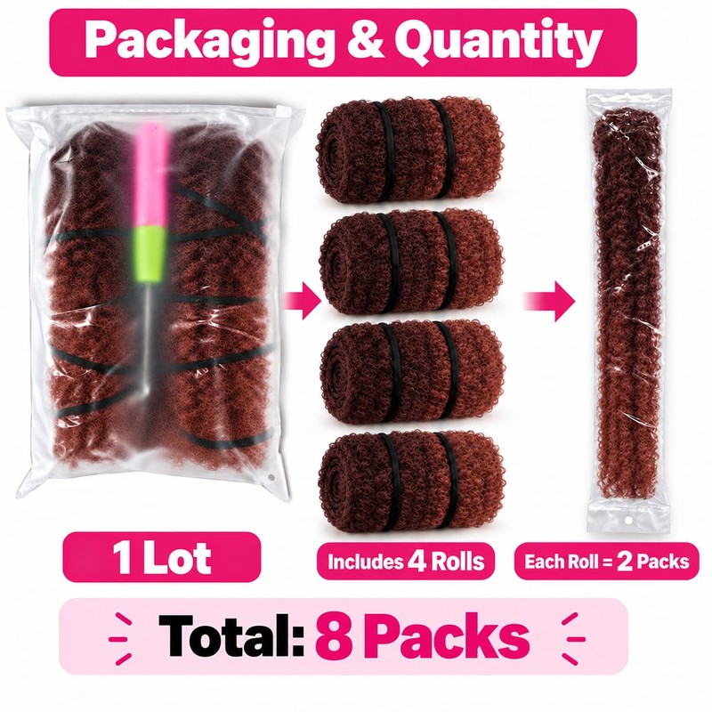 XSASLYET Marley Twist Braiding Hair, Cuban Twist, 18 In,8 Packs,T1B/350