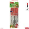 Goldex Kiwi RED 5 x 0.7mm Tip Soft Gel Pens