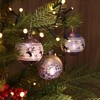 com-four® 12 x Christmas Baubles, 6 cm - Shatterproof Plastic