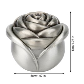 Caja del anillo de bodas Vintage Rose diseño de la flor de las mujeres antiguas Baratija de aleación de zinc Collar de la joyería Pendientes Anillo de la caja de almacenamiento de regalos de diseño pr