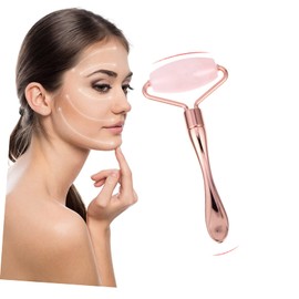 Baluue 2pcs Facial Roller Slimming Anti-aging Massage Tool for Skin Tightening Portable Jade Roller for Lifting for Relaxation