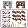 10Pcs Drawer Slide Track Guide Glide with Drawer Guide Metal
