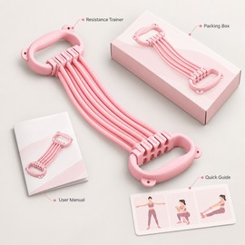 6-Rope Yoga Stretch Strap for Flexibility Practice – Adjustable Elastic Training Band for Shoulders, Back, Arms & Legs