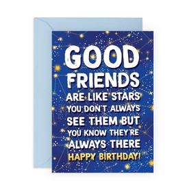 Central 23 Bestie Birthday Card - Friend Birthday Card Female Male Best Friend - Gifts For Men And Women - Comes With Fun Stickers