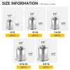 140Pcs Rivet Nut Rivet Nuts Assortment Kit, #8-32#10-24 1/4"-20 5/16"-18