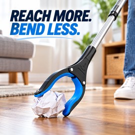 Reacher Grabber Tool for Everyday Pickup – 32-Inch Long Reach with Non-Slip Claws for Home, Kitchen & Outdoor Cleanup