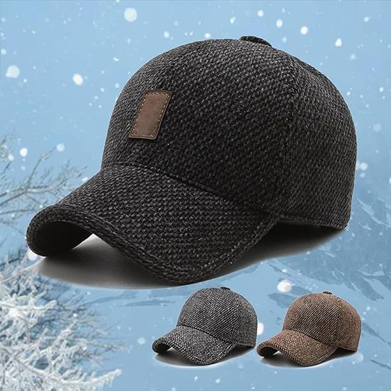 LUCKKY Winter Baseball Cap with Ear Muffs, Winter Baseball Cap