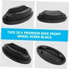 SUPVOX 2Pcs Front Wheel Riser Block for Stationary Bikes Non