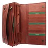 VISCONTI Leather Travel Organiser Wallet RFID Blocking 1179 Brown