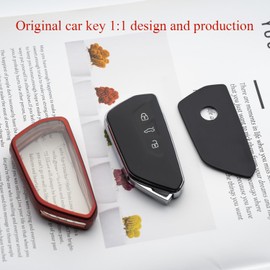 Tautrophen Key Fob Cover Fit for VW Volkswagen ID.4 Atlas MK8 GTI Golf R Atlas Cross Sport Key Fob Cover