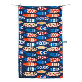 Lifeventure Recycled SoftFibre Travel Towel — Compact, Lightweight Quick-Dry Sports & Beach Towel, Sand-Free Design, Giant (Surfboards)