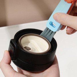 3-in-1 Flower Brush for Cups, Lids & Bottles Brush Green 5ea