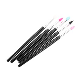 Baluue 5pcs Angled Eyeshadow Brush Makeup Brush Cover Pack Women Beauty Supply