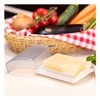 Westmark 2 Table Butter Dishes with Scale, Plastic, White/Translucent, 211622E3