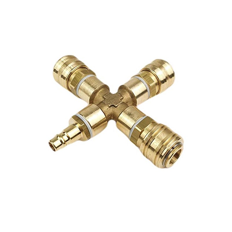 Compressed Air Distributor Triple with Couplings, Coupling Plug & Seal