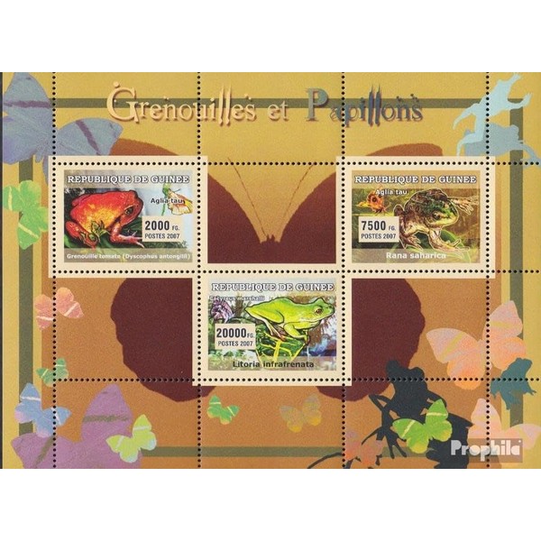 Prophila Collection Guinea 4677-4679 Mini Sheet (Complete Edition) Mint NH