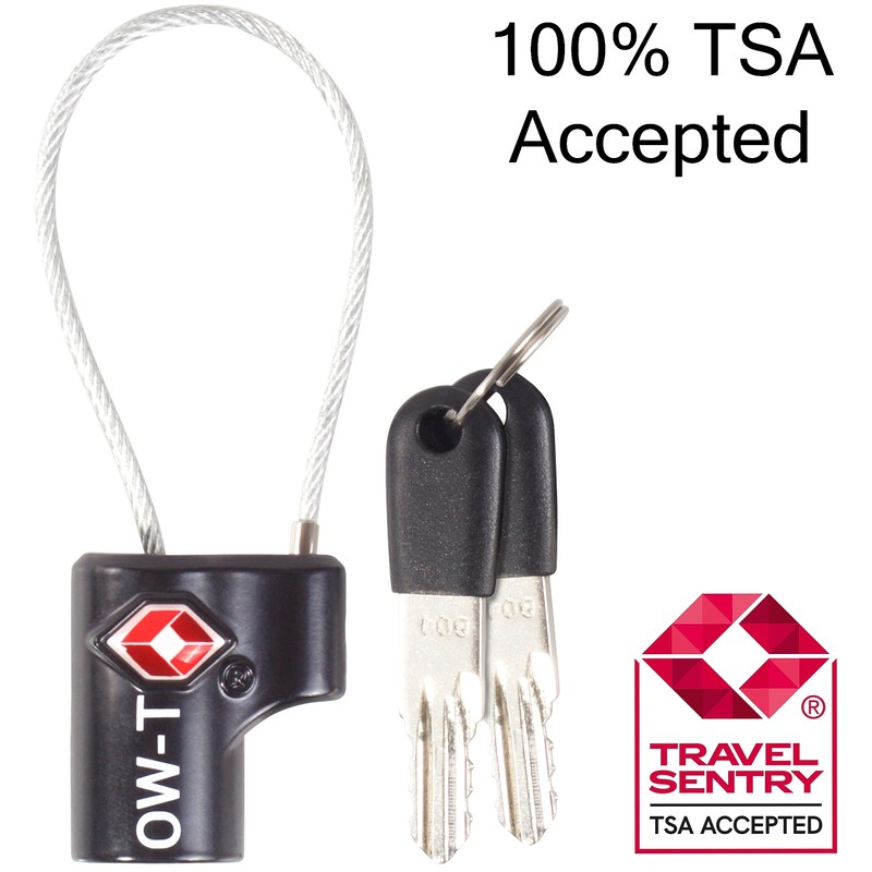 TSA Approved Luggage Locks Suitcase Locks (1 Pack) OW-Travel Cable