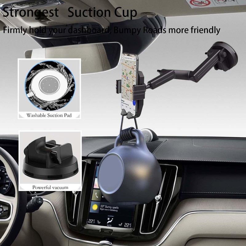 Truck Phone Holder Mount Heavy Duty Cell Phone Holder for