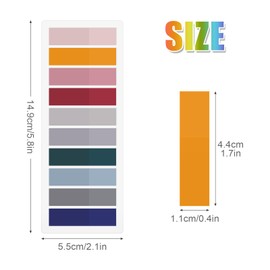 Qufiiry 2400 Pieces Sticky Tabs, Book Tabs, Sticky Notes Tabs, Writable Index Tabs, Book Tabs for Annotating, Books File Classification Book Notes Highlights Page Markers