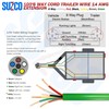 Enough 14AWG 100FT 6 Way Trailer Wire Harness - Green