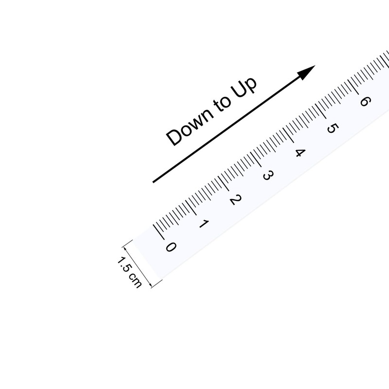 uxcell Adhesive Backed Tape Measure 100cm Vertical Read Measuring Tape