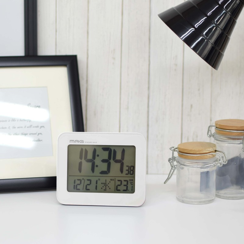 MAG T-776WH-Z Alarm Clock, Radio, Digital, Falman, Backlight, Snooze Function,