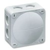 WISKA COMBI 308/5/W Enclosure, IP66, Junction Box, 51 mm, 85 mm, 85 mm, PP (Polypropylene), White (5 pieces)