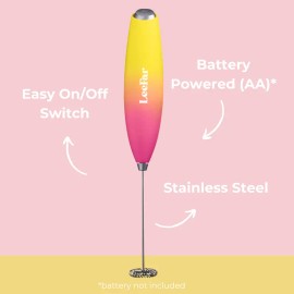 Electric Milk Frother Handheld Foam Maker Hand Mixer for Coffee Lattes Cappuccino Smooth Frothing and Mixing Kitchen Drink Frother Tool