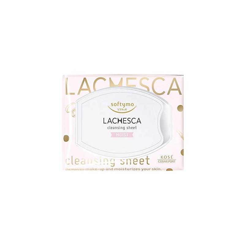 KOSE Softymo Lachesca Water Cleansing Sheet (Moist), Pack of 50