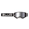 BLUR B-40 Goggle Black/White With Radium Silver Lens