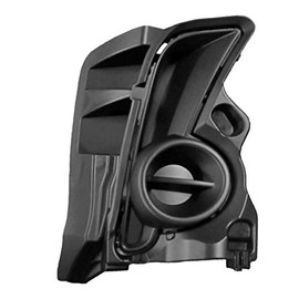 2017-2019 Toyota Highlander Passenger Side Fog Light Cover; For All Models Including Hybrid; Textured Black Finish; Made Of Pp Plastic Partslink TO1039199